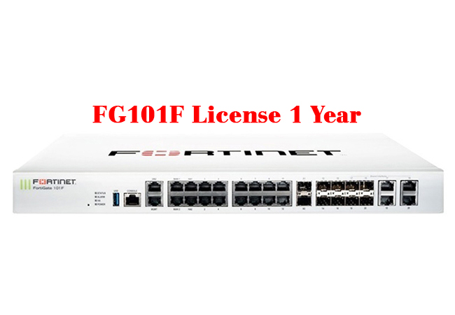 Fortinet FortiGate FG-101F-BDL-950-12 Bundle Security Appliance 22 x GE RJ45 Ports, 4 SFP Max 150 User